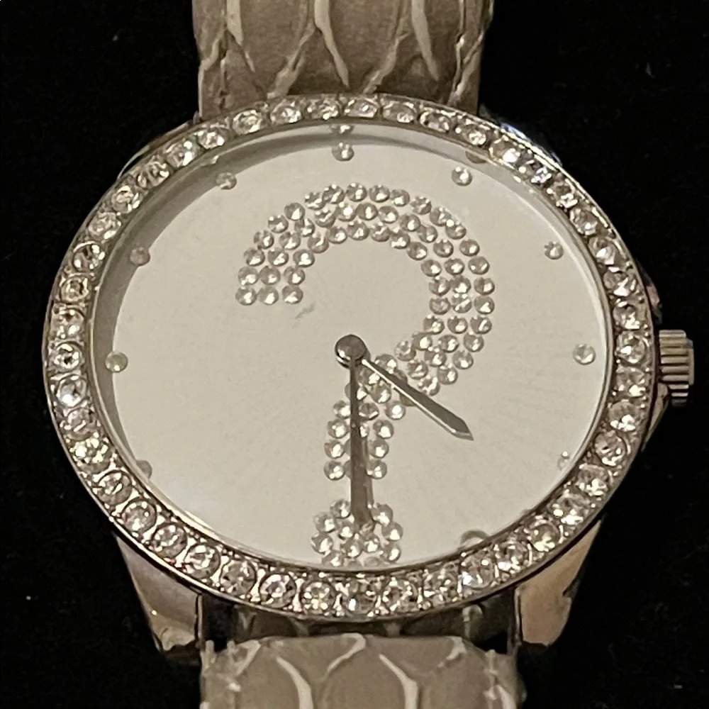 Crystal UNISEX Embellished Watch with Silver Accents